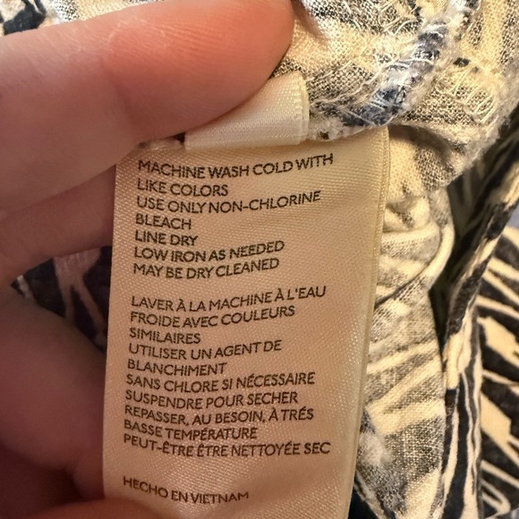 Anthropologie Black and White Graphic Joggers with High Waist - Picture 10 of 10